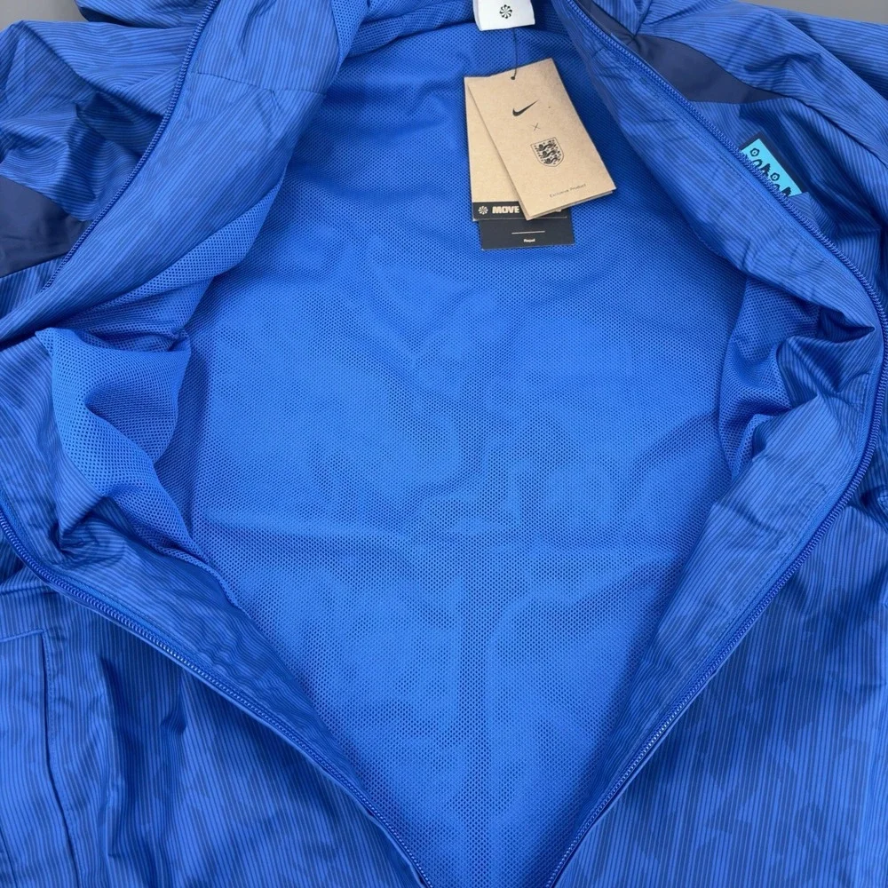 Nike England AWF Pre Match Mens M Full Zip Hooded Woven Soccer Jacket DN1077-480